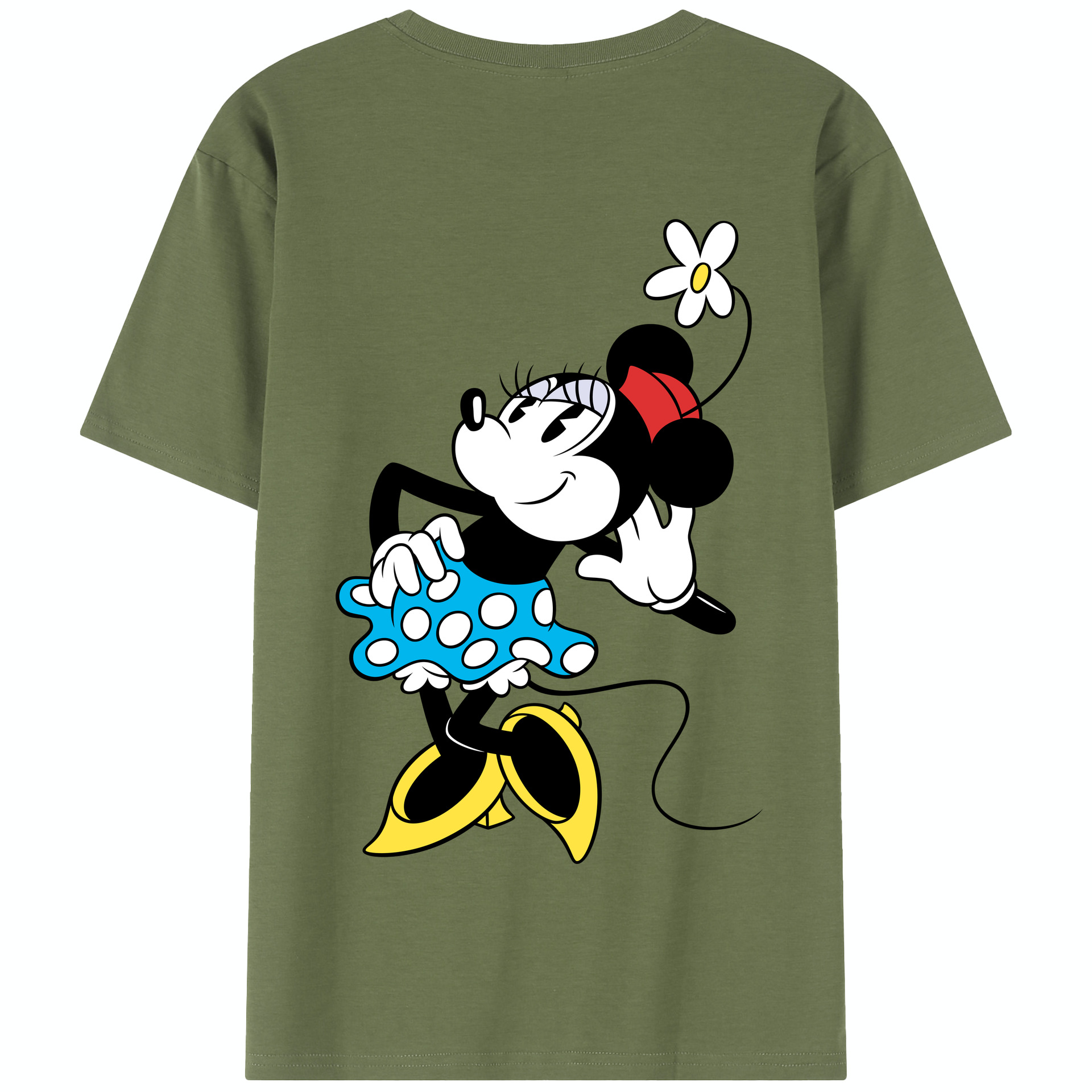 （画像用） ミッキーマウス Mickey Mouse 綿100％半袖Tシャツ（背面プリント）